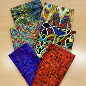 Vibrant and Colorful Cotton Fabric Bundle